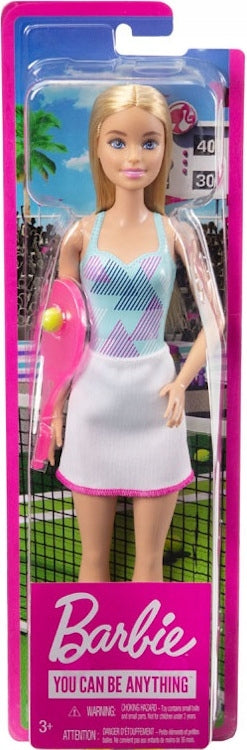 BARBIE YOU CAN BE ANYTHING TENISISTKA SP - widok 2 opakowania szczegoly zabawka kolekcja