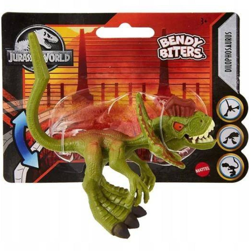 Zabawka JURASSIC WORLD BENDY BITERS PARK JURAJSKI  DINOZAU - kolekcjonerska premium zabawki Aseo dla dzieci