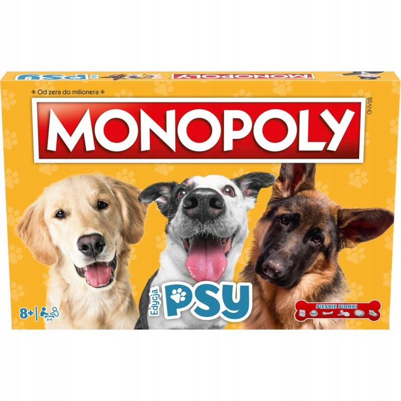 Zabawka MONOPOLY EDYCJA PSY GRA HASBRO - kolekcjonerska premium zabawki Aseo dla dzieci