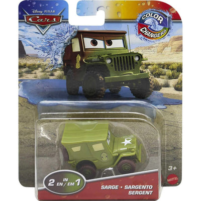 Cars Color Auta Pojazd Samochód Zmieniający Kolor Changers Sierżant Sarge