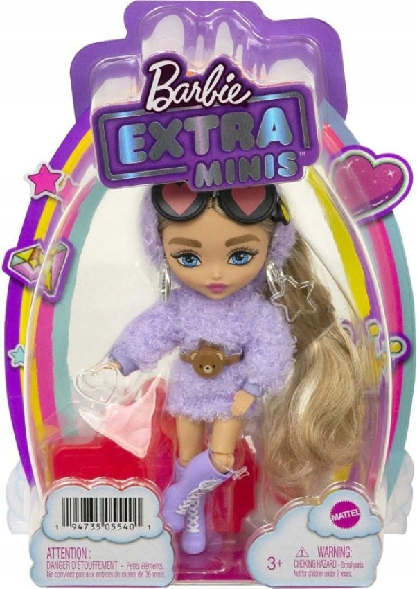 LALKA BARBIE EXTRA MINIS BLONDYNKA W SUK - widok 7 opakowania szczegoly zabawka kolekcja