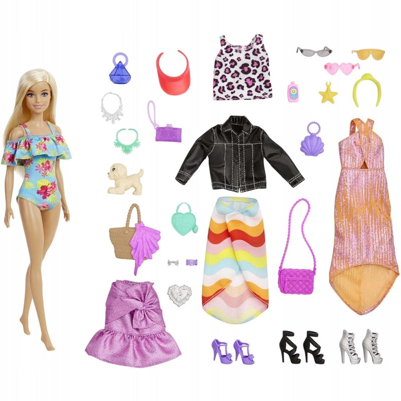 BARBIE KALENDARZ ADWENTOWY ORYGINALNY MA - widok 3 opakowania szczegoly zabawka kolekcja