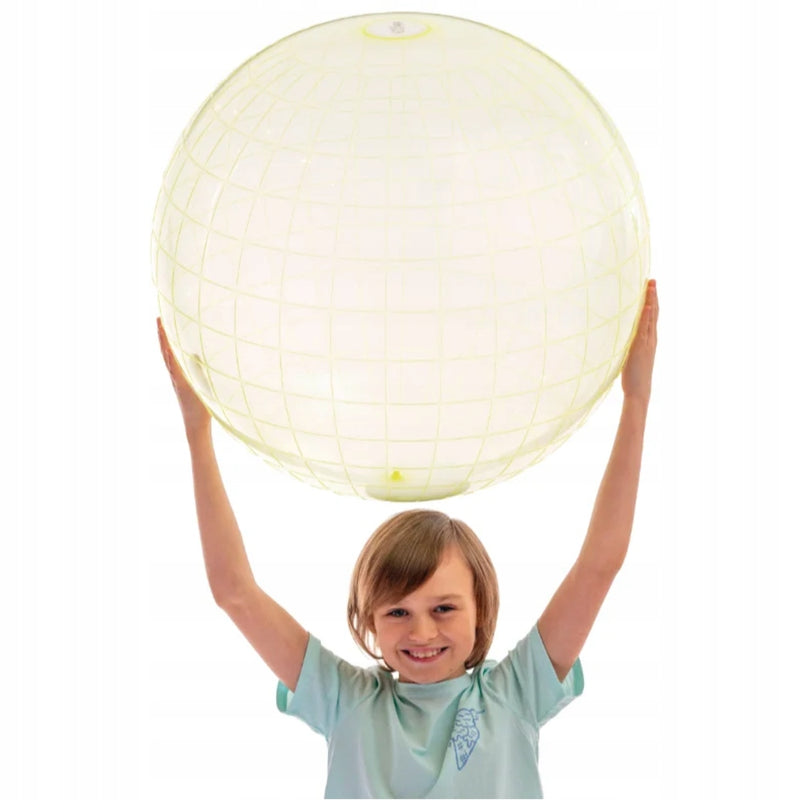 MEGA BAŃKA GEOMETRIC JUMBO BALL LIMONKOW - widok 4 opakowania szczegoly zabawka kolekcja