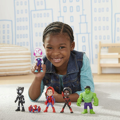 SPIDEY ZESTAW 6-PAK SPIDEY MILES MORALES - widok 2 opakowania Hasbro szczegoly kolekcja