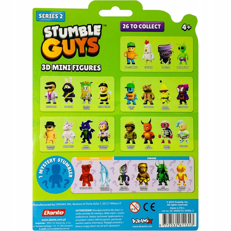 STUMBLE GUYS 5-PAK SERIA 2 SPRINKLES SOP - widok 3 opakowania szczegoly zabawka kolekcja