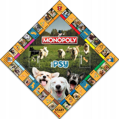 MONOPOLY EDYCJA PSY GRA HASBRO - widok 2 opakowania szczegoly zabawka kolekcja collectible