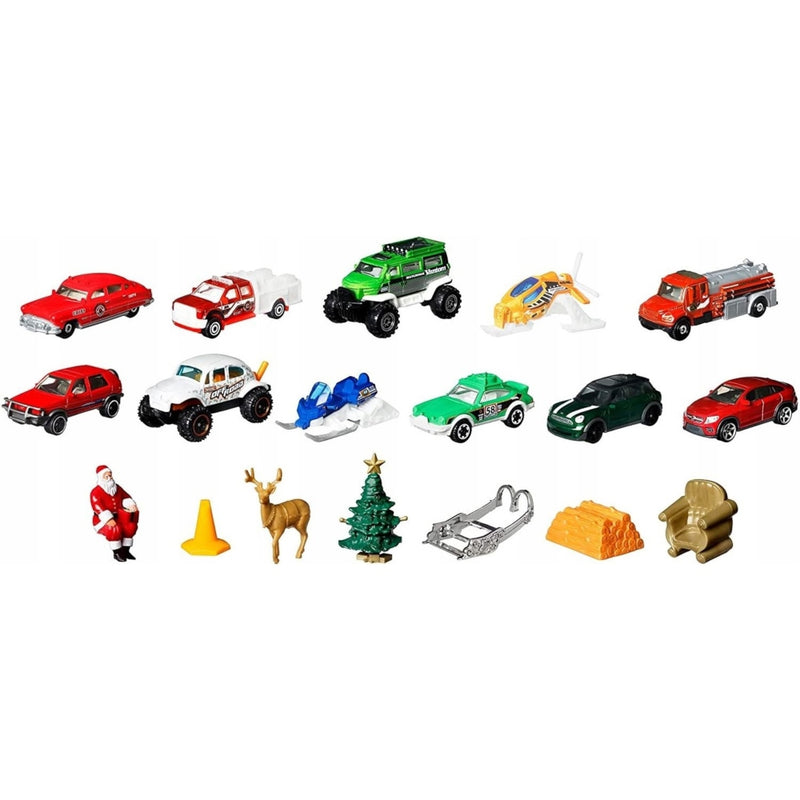 MATCHBOX KALENDARZ ADWENTOWY 24 NIESPODZ - widok 3 opakowania szczegoly zabawka kolekcja