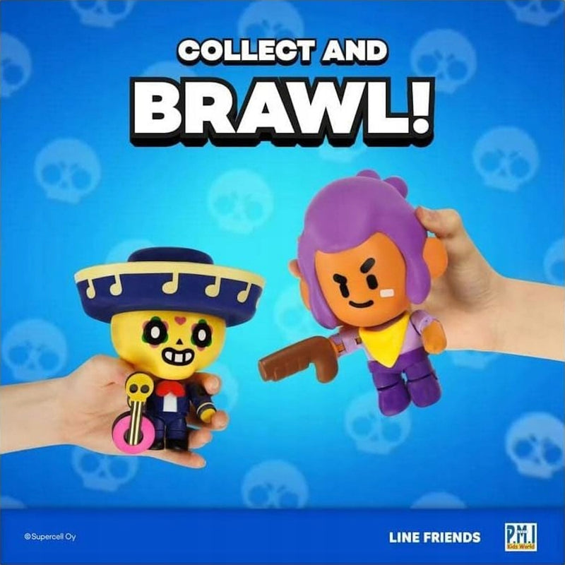 BRAWL STARS PMI RUCHOMA KOLEKCJONERSKA   - widok 4 opakowania szczegoly zabawka kolekcja