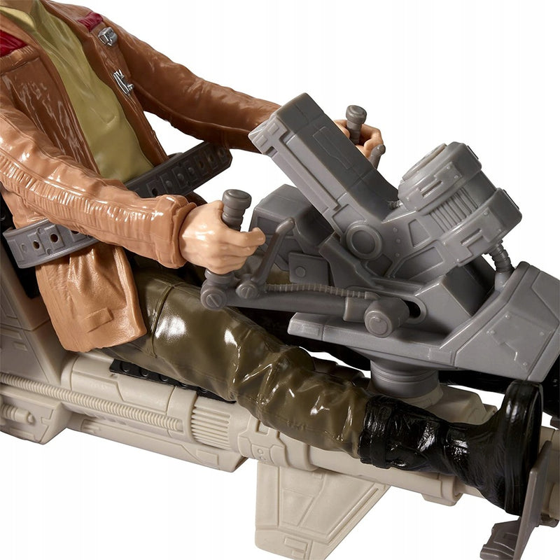 STAR WARS ZESTAW SPEEDER BIKE + POE DAME - widok 9 opakowania szczegoly zabawka kolekcja