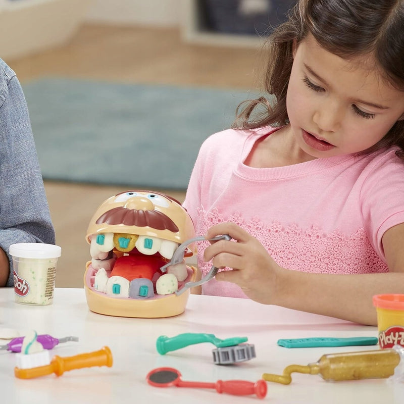 PLAY-DOH CIASTOLINA ZESTAW LECZENIE ZĘBA - widok 4 opakowania szczegoly zabawka kolekcja