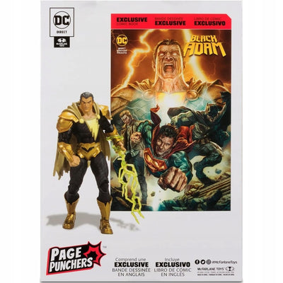 DC MULTIVERSE BLACK ADAM ORYGINALNA RUCH - widok 2 opakowania szczegoly zabawka kolekcja