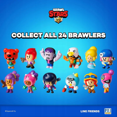 BRAWL STARS 8-PAK COLT SILVER SHELLY JES - widok 2 opakowania szczegoly zabawka kolekcja