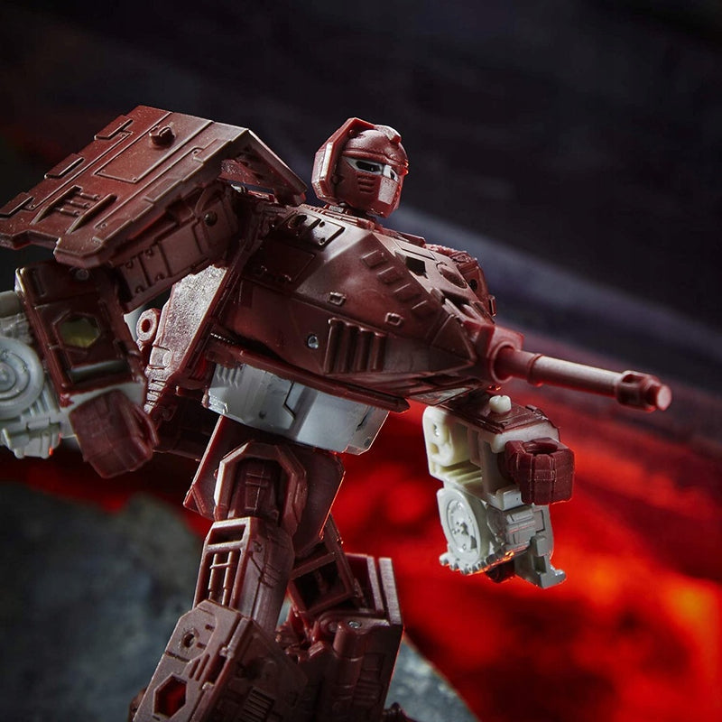 TRANSFORMERS KINGDOM WAR AUTOBOT CZOŁG W - widok 10 opakowania szczegoly zabawka kolekcja