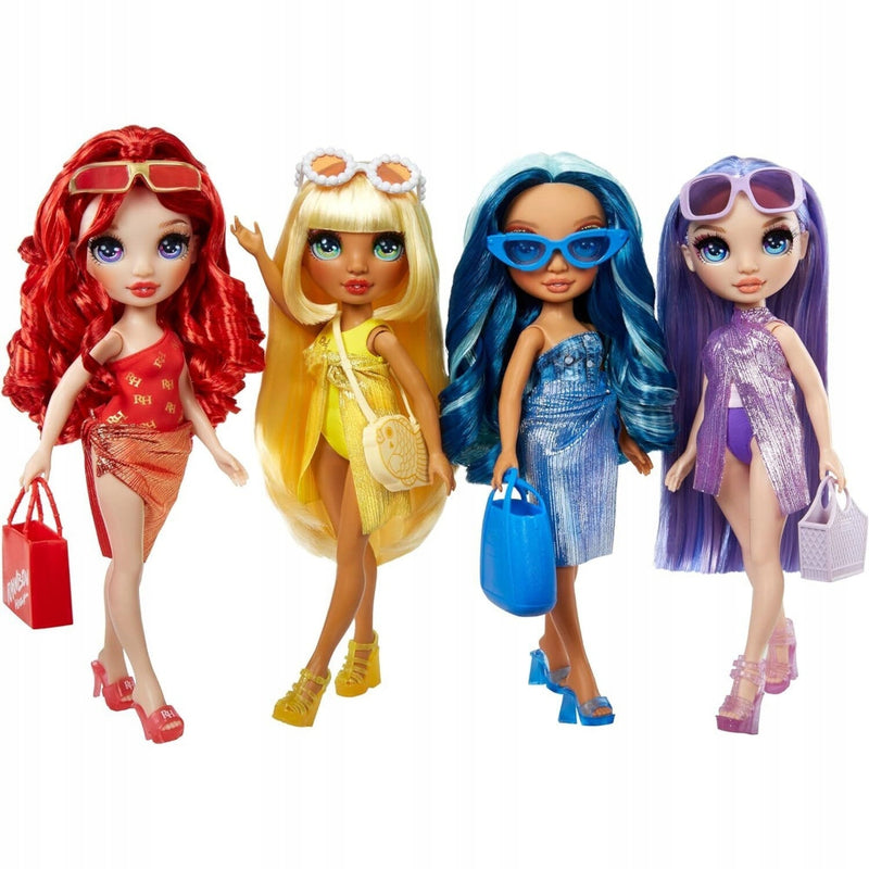 RAINBOW HIGH SWIM & STYLE LALKA RUBY AND - widok 3 opakowania szczegoly zabawka kolekcja