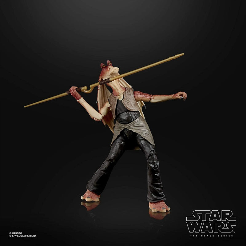 STAR WARS THE BLACK SERIES  JAR JAR BINK - widok 4 opakowania szczegoly zabawka kolekcja