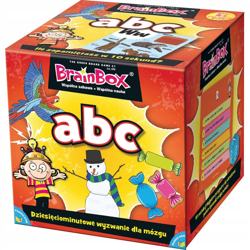 Zabawka BRAINBOX ABC GRA KARCIANA EDUKACYJNA DLA DZIECI - kolekcjonerska premium zabawki Aseo dla dzieci