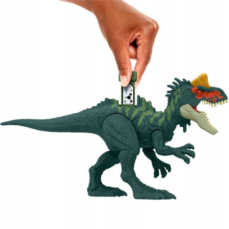 JURASSIC WORLD DINO TRACKERS PARK JURAJS - widok 3 opakowania szczegoly zabawka kolekcja