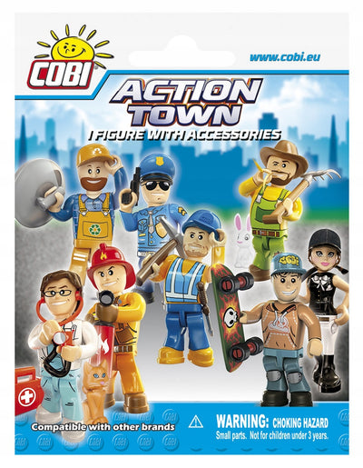Zabawka COBI ACTION TOWN SASZETKA  + AKCESORIA 1852 - kolekcjonerska premium zabawki Aseo dla dzieci