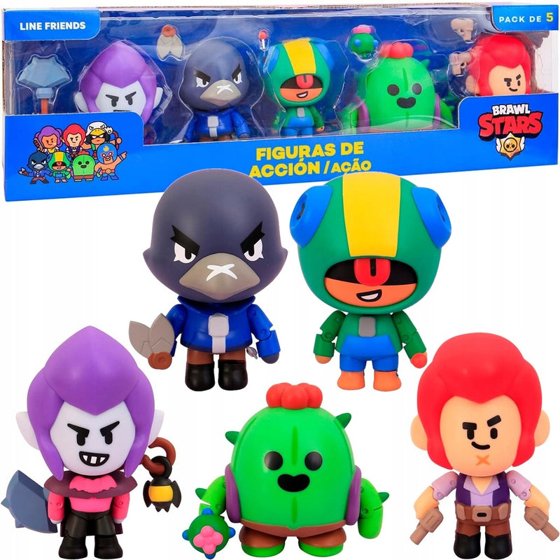 Zabawka BRAWL STARS RUCHOME FIGURKI ZADYMIARZE 5-PAK MORTI - kolekcjonerska premium zabawki Aseo dla dzieci