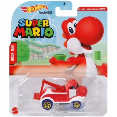 Hot Wheels Super Mario Character Cars Red Yoshi Grm43