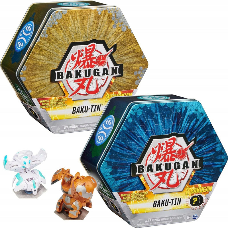 BAKUGAN BAKU-TIN ZŁOTY POJEMNIK METALOWE - widok 5 opakowania szczegoly zabawka kolekcja